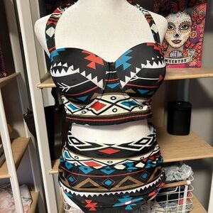 Amazon Brand. Tribal Print Two-Piece Set Size Large NWT